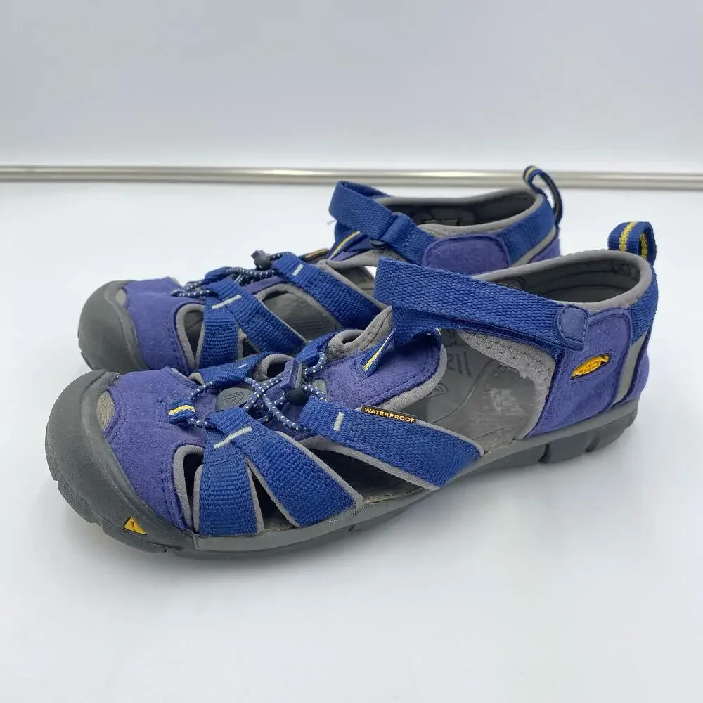 KEEN Unisex Kids Navy Blue Newport H2 Hiking Water Shoe Sandals Size 4